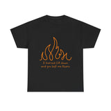 Flame Unisex Heavy Cotton Tee - snazzymerch