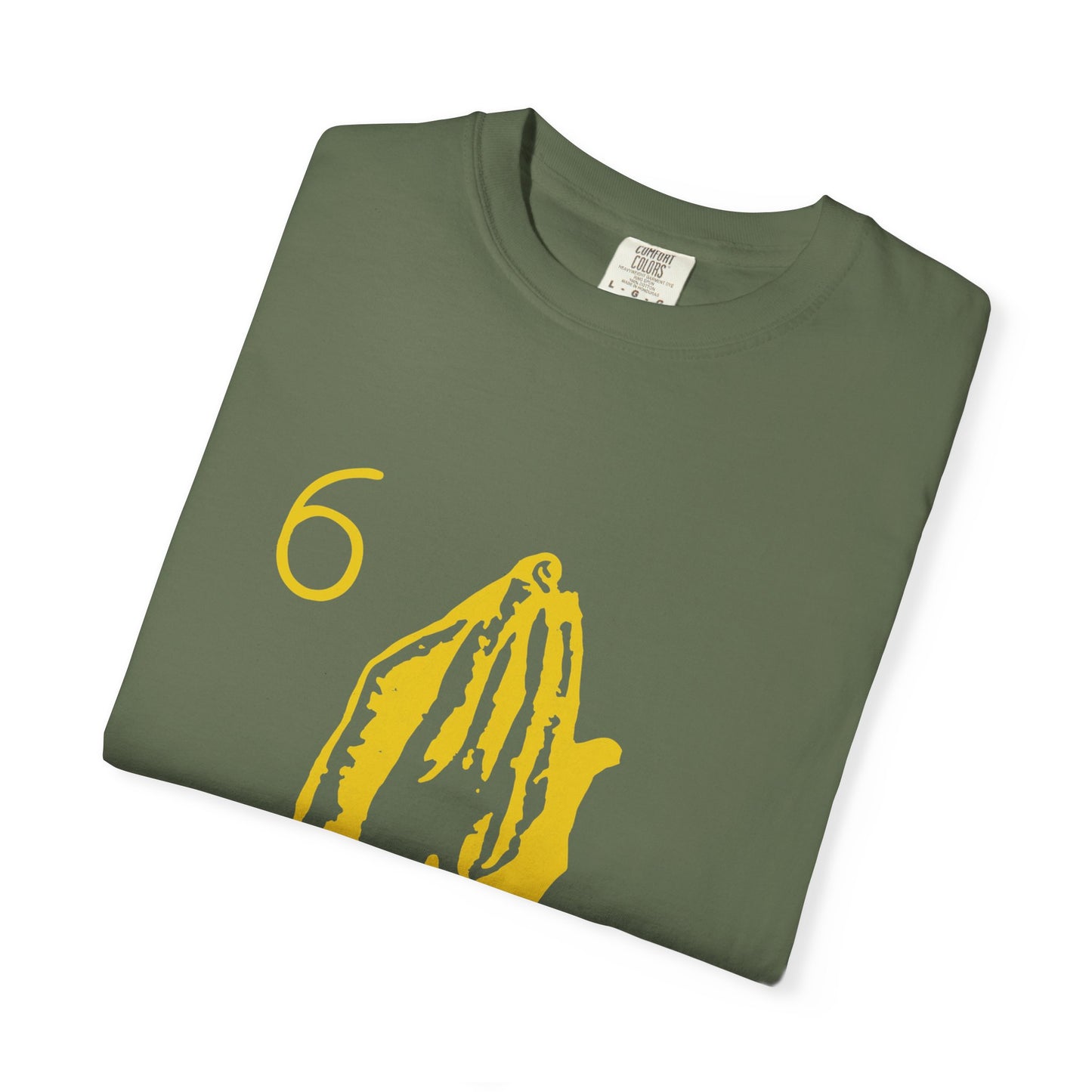 6 God Prayer Hands Dyed Tshirt Printify