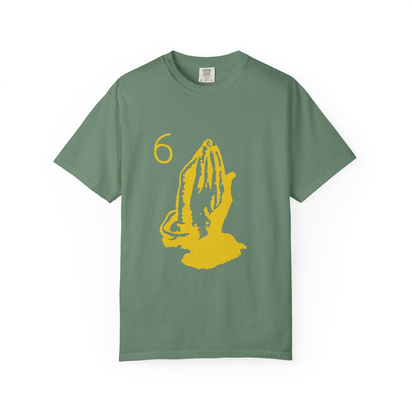 6 God Prayer Hands Dyed Tshirt Printify
