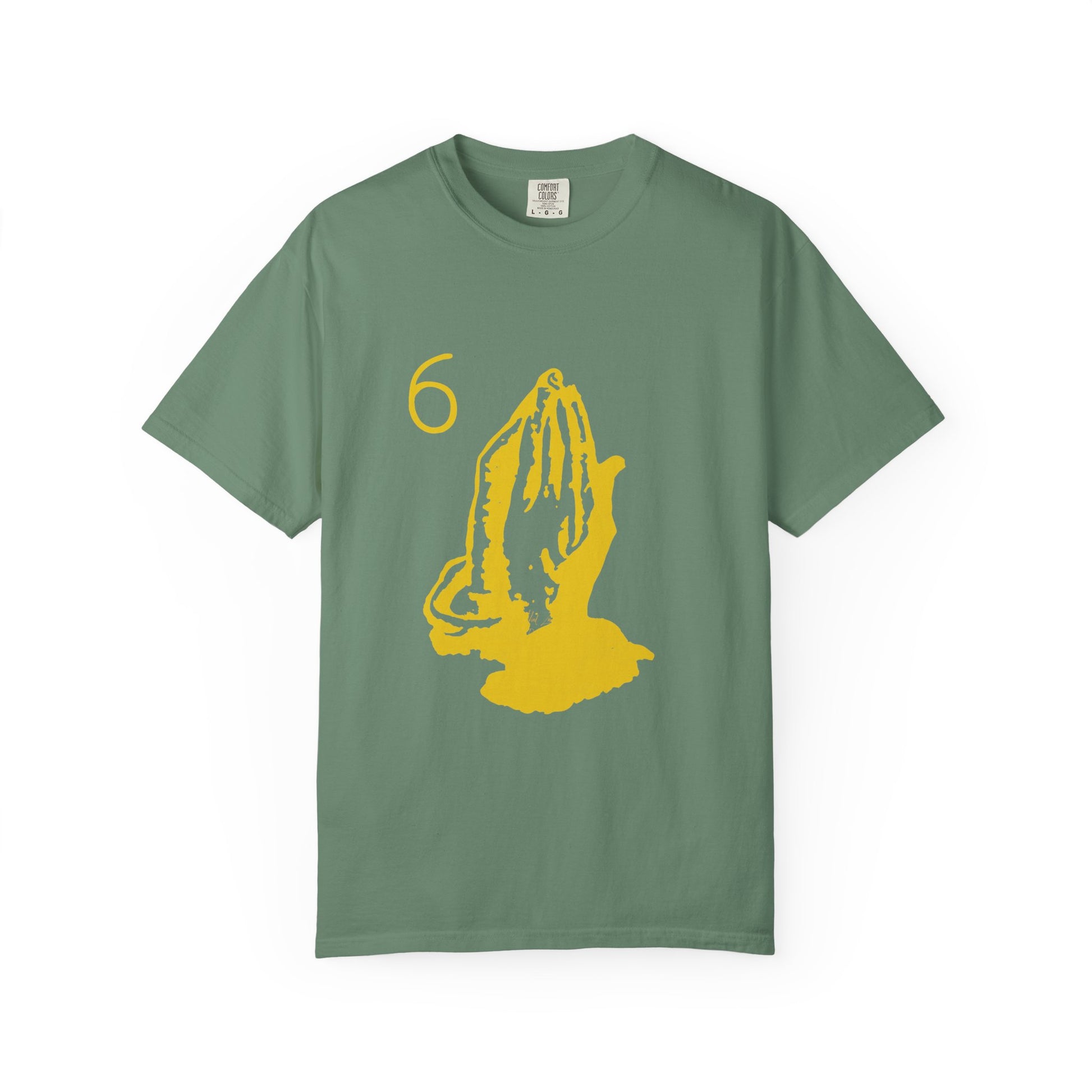 6 God Prayer Hands Dyed Tshirt Printify