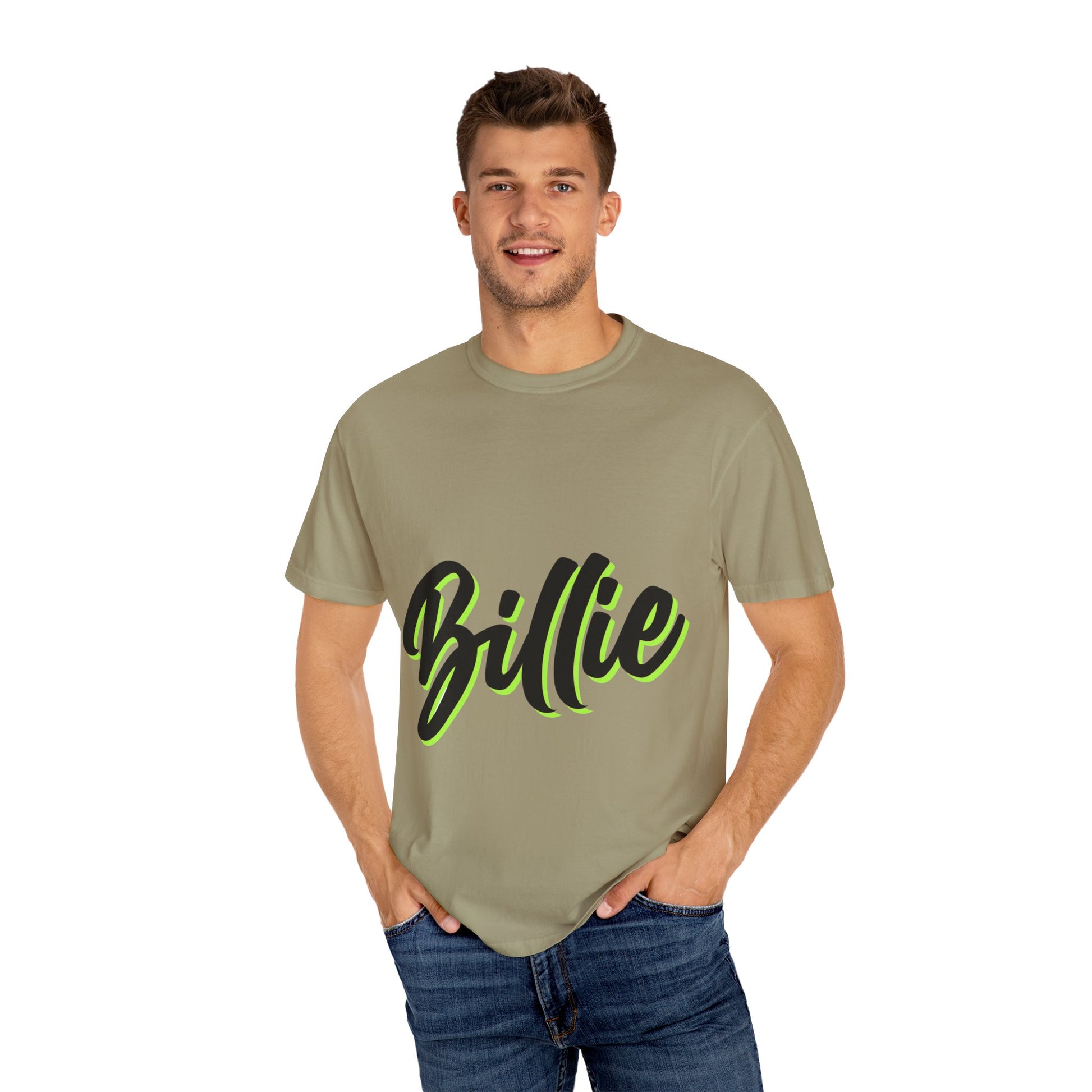 Billie Eilish Inspired Dyed T-shirt – Electric Script Vibes Edition Printify