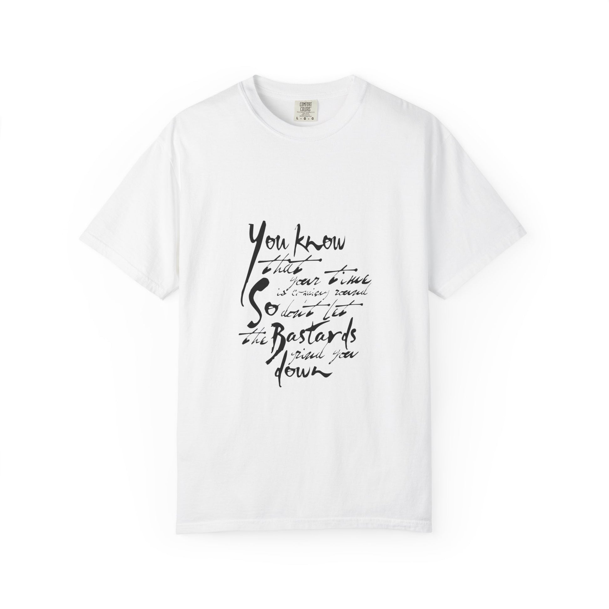 Bold Outline Logo Unisex Garment-Dyed T-shirt - snazzymerch