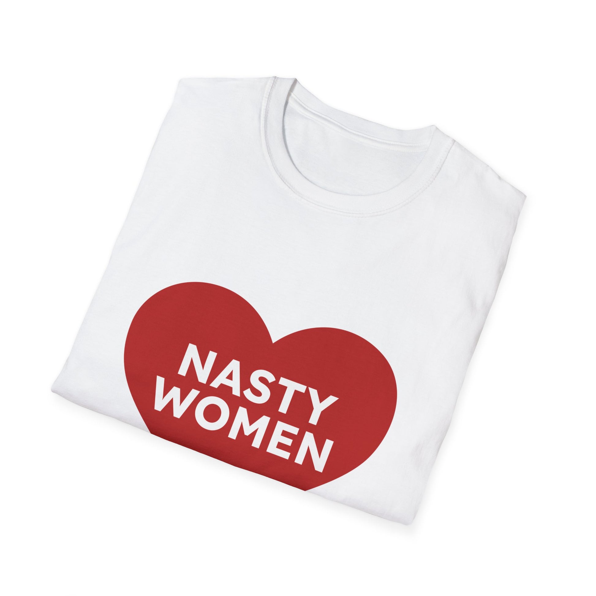 Nasty Women Heart - Unisex Softstyle T-shirt Printify