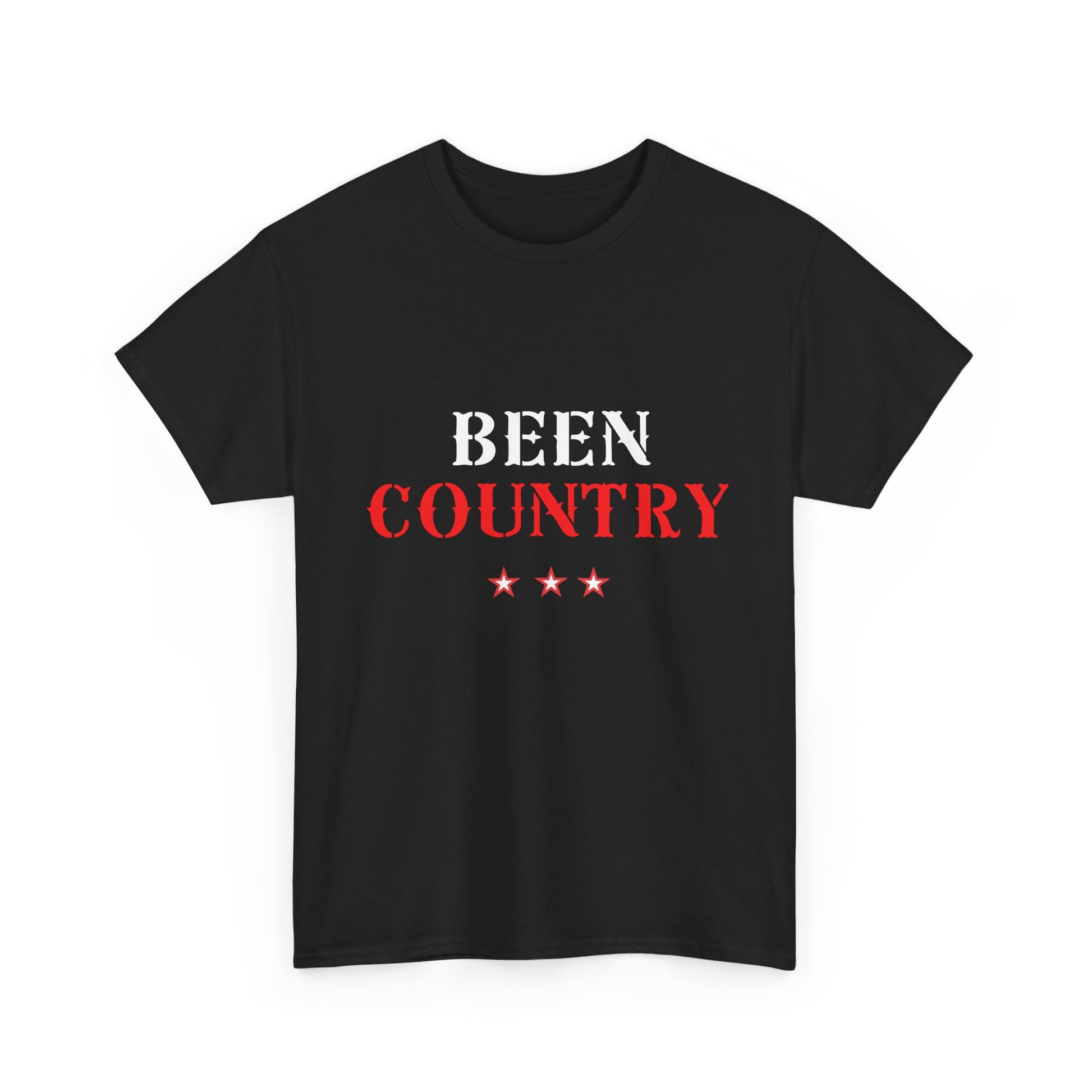 Red Country Western Star Unisex Heavy Cotton Tee - snazzymerch