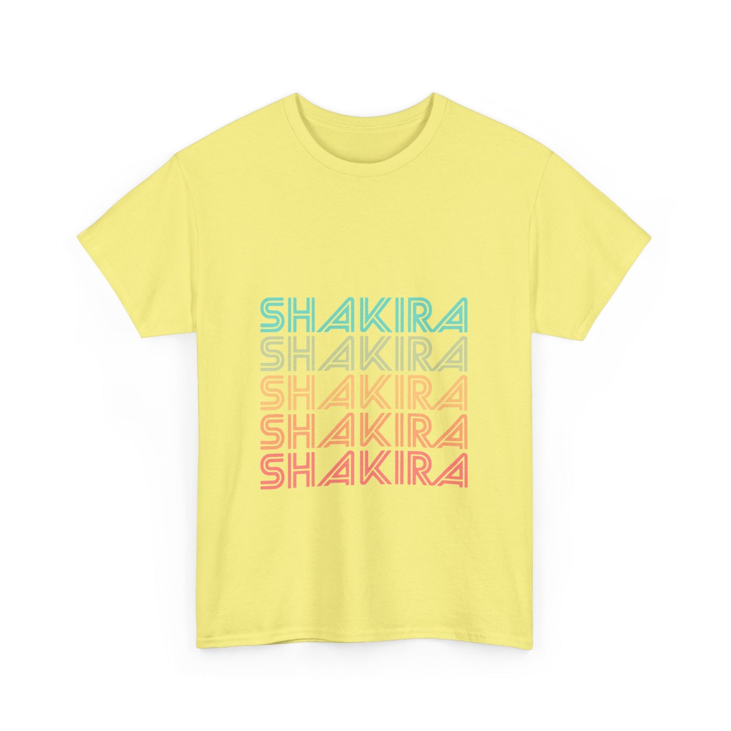 Retro Pop Lines Unisex Heavy cotton tee Printify