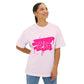 Electric Graffiti Drip Unisex Oversized Boxy tee Printify
