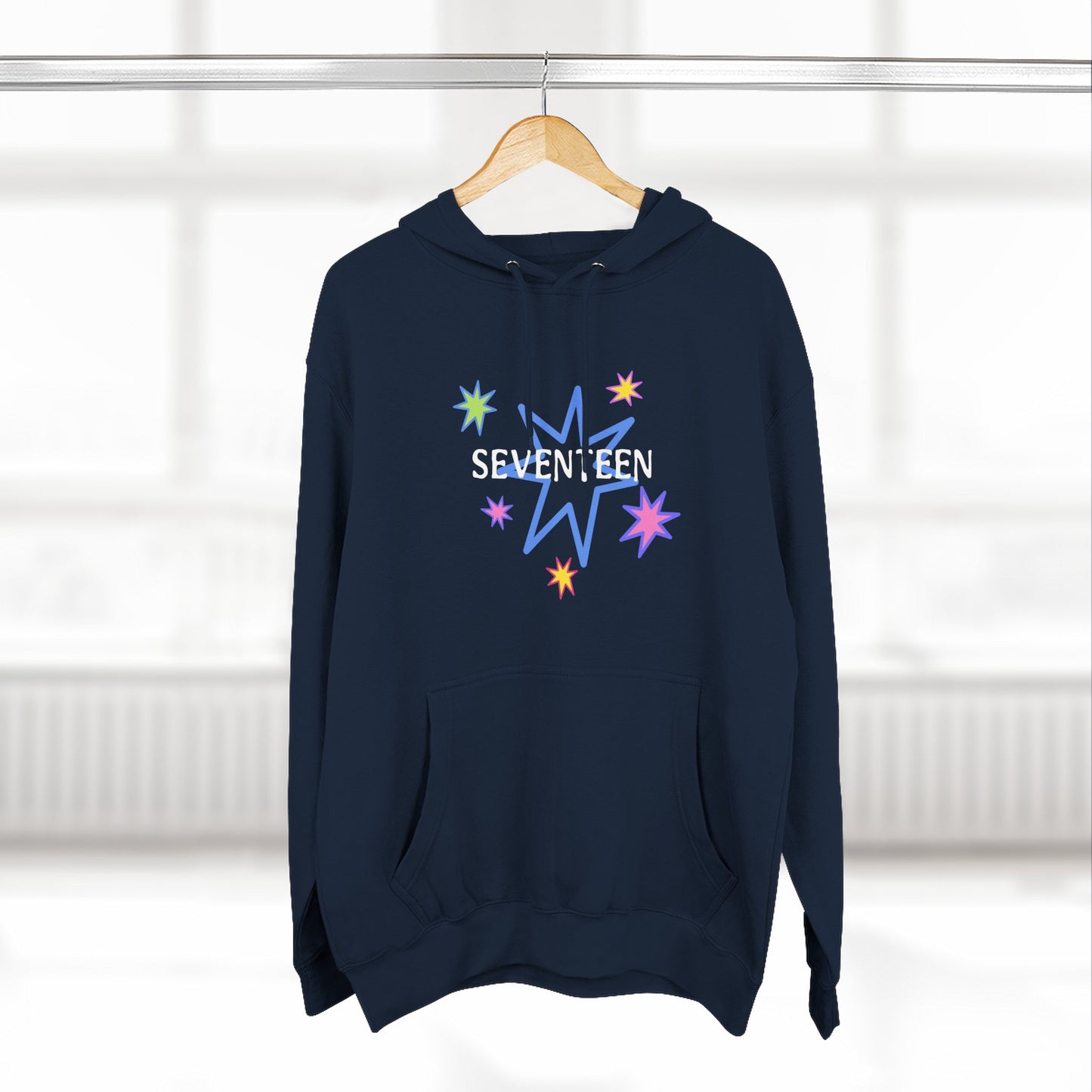 Starlight Seventeen Three-Panel Fleece Hoodie - snazzymerch