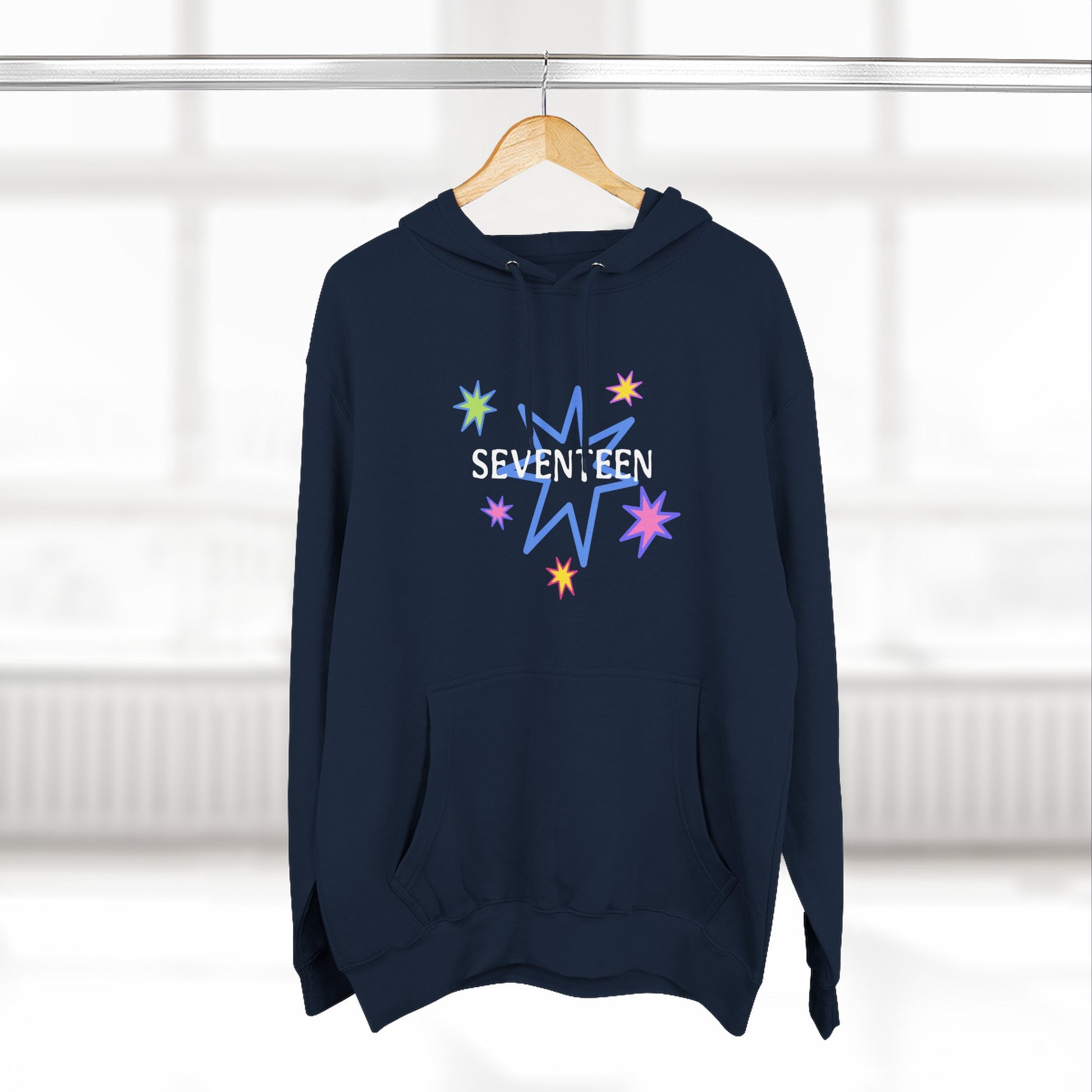 Starlight Seventeen Three-Panel Fleece Hoodie - snazzymerch