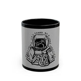 Outline Face Design Black Mug (11oz, 15oz) - snazzymerch