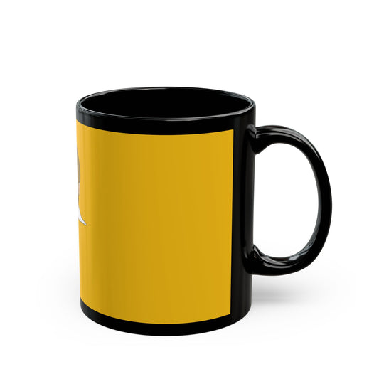 Yellow Glasses Portrait Black Mug (11oz, 15oz) - snazzymerch