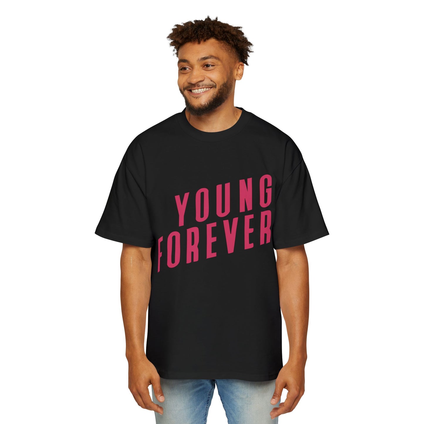 Young & Forever Men's Heavy Oversized Tee - snazzymerch