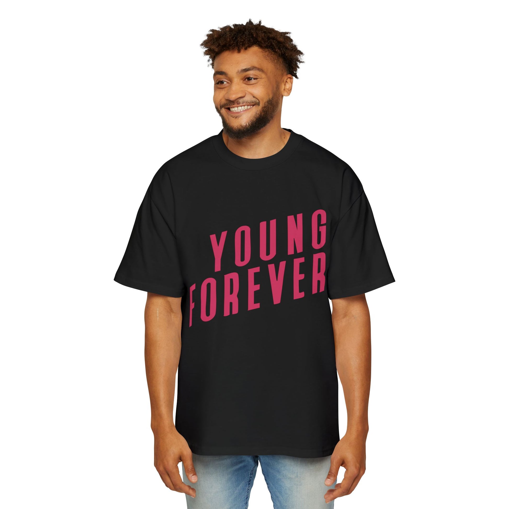 Young & Forever Men's Heavy Oversized Tee - snazzymerch