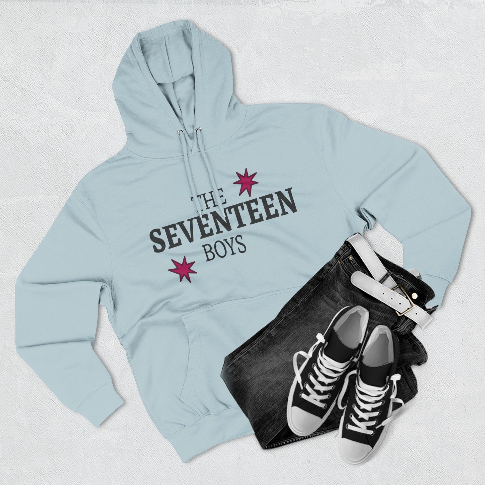 Starburst Seventeen Three-Panel Fleece Hoodie - snazzymerch