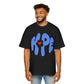 Heart of Hope Retro Men's Heavy Oversized Tee - snazzymerch