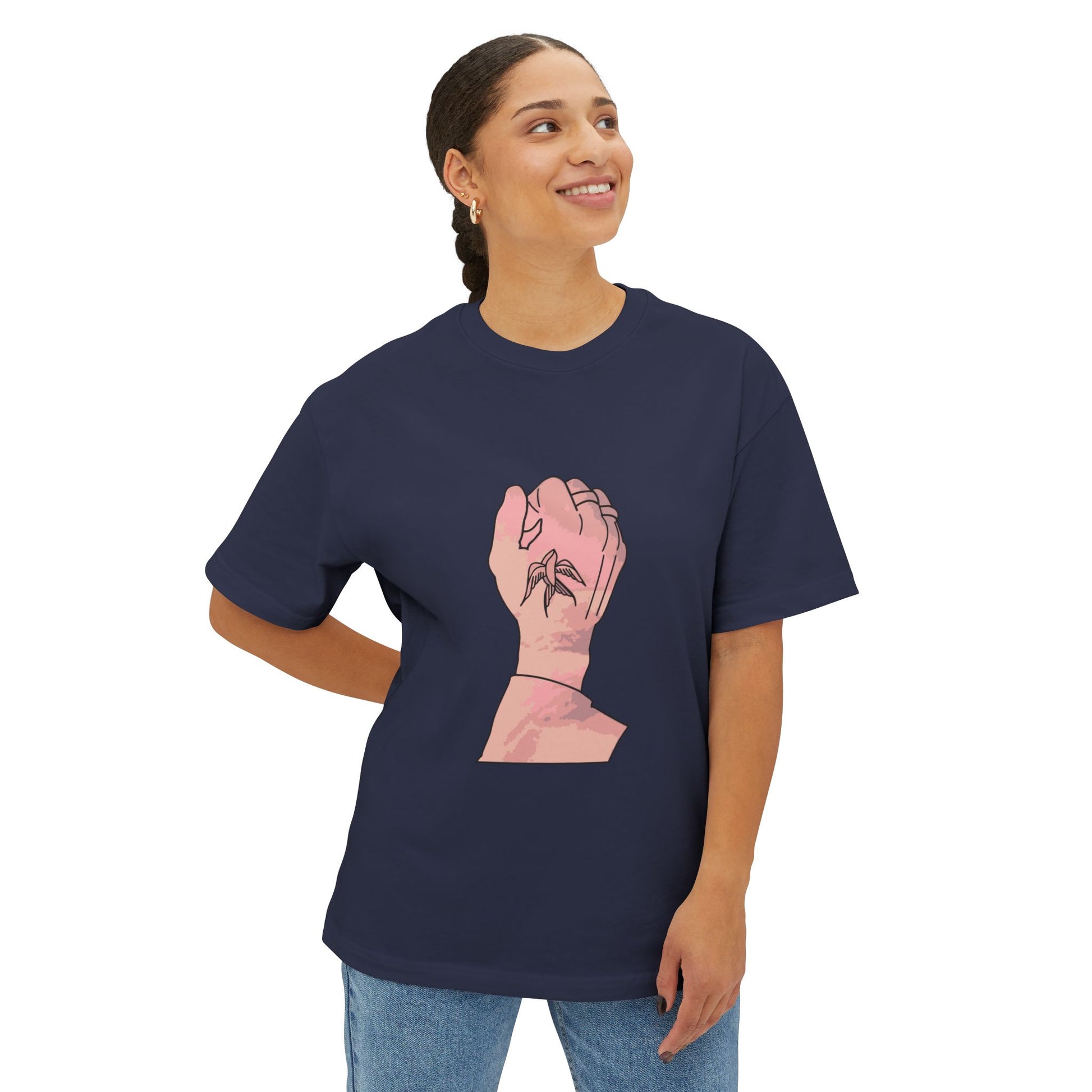 Ink in Motion Unisex Oversized Boxy Tee Printify