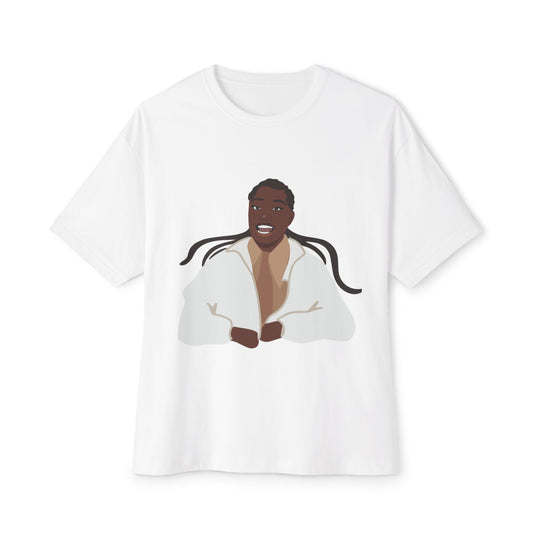 Vector Portrait Unisex Oversized Boxy Tee - snazzymerch