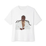 Vector Portrait Unisex Oversized Boxy Tee - snazzymerch