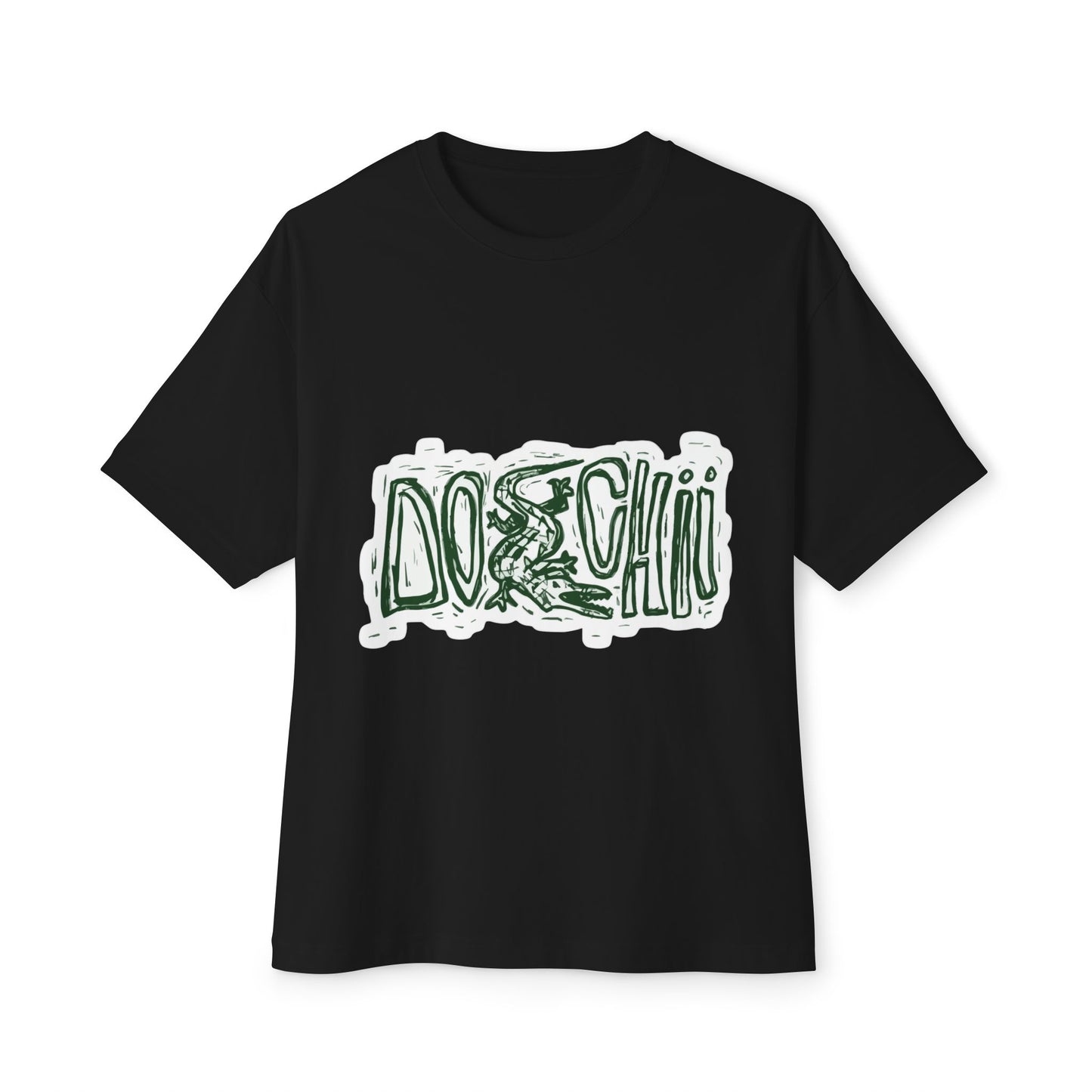 Lizard Lettering Unisex Oversized Boxy Tee - snazzymerch