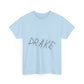 Dra-ke Graffiti Script Heavy Cotton Tee Printify