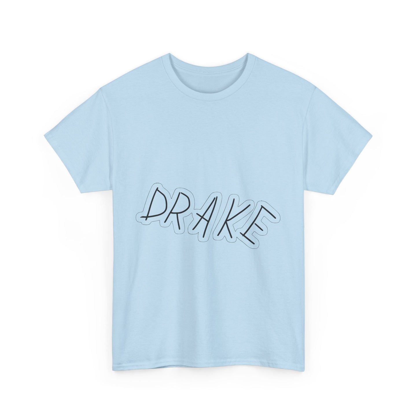 Dra-ke Graffiti Script Heavy Cotton Tee Printify