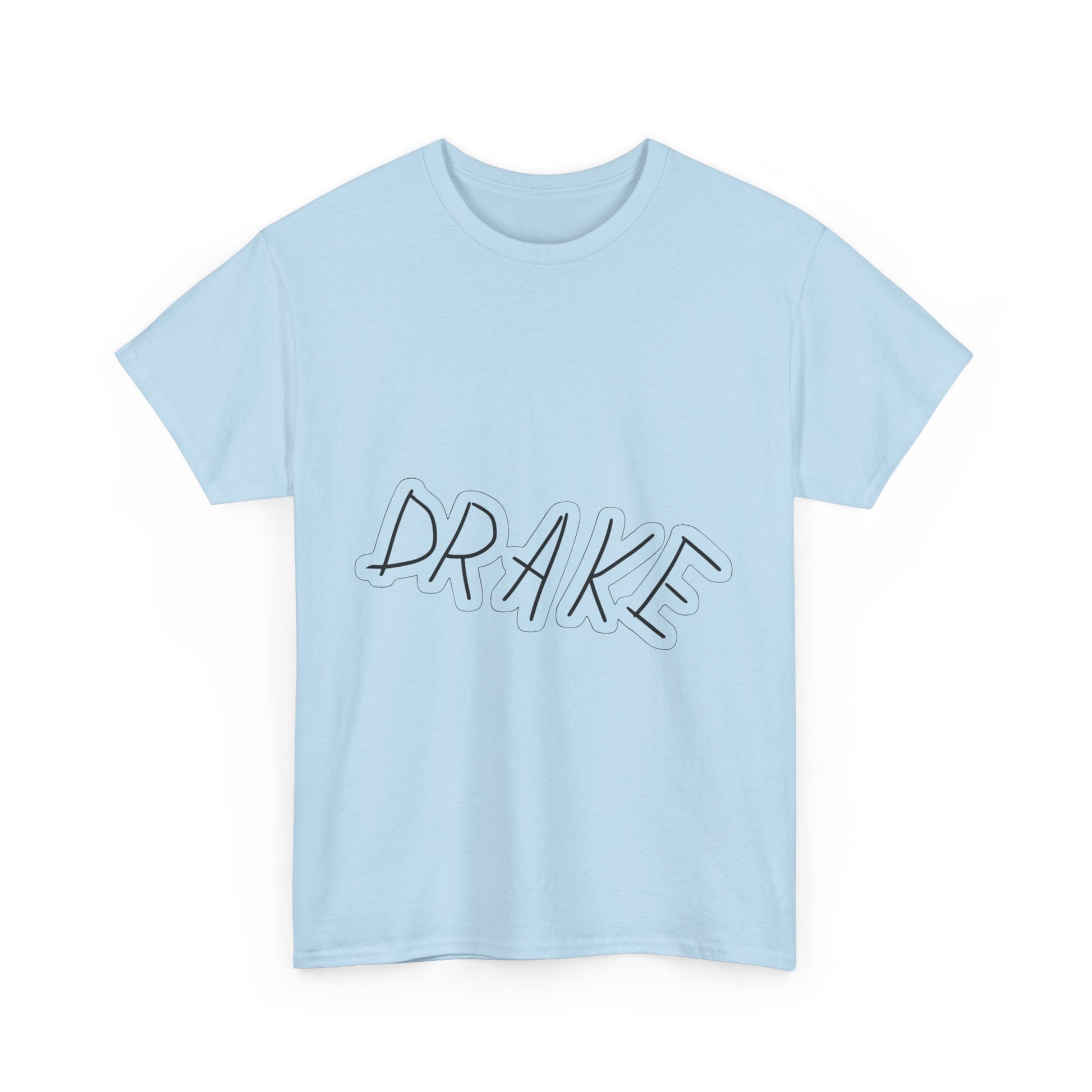 Dra-ke Graffiti Script Heavy Cotton Tee Printify