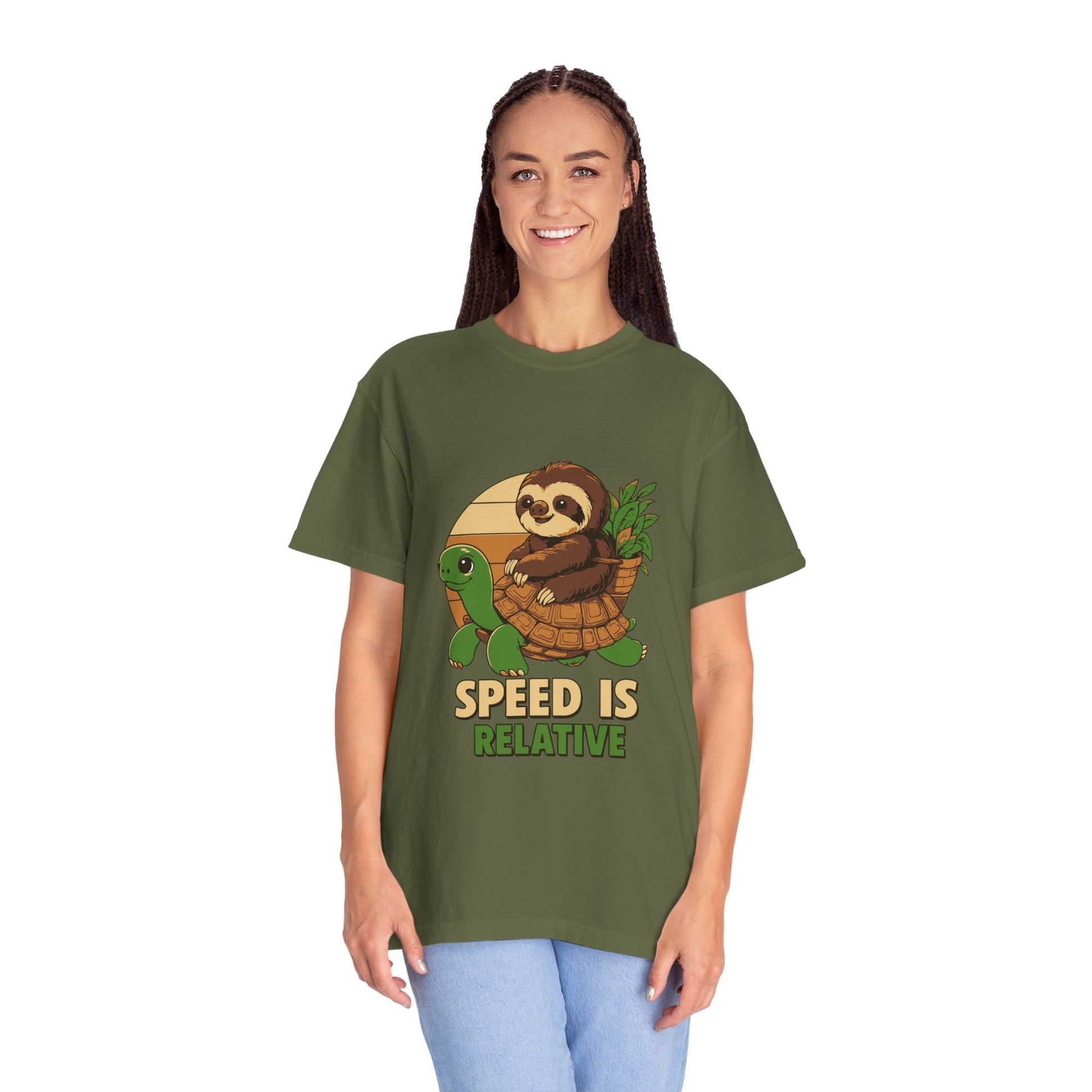 Dyed T-shirt – Snazzy Speed Edition Printify