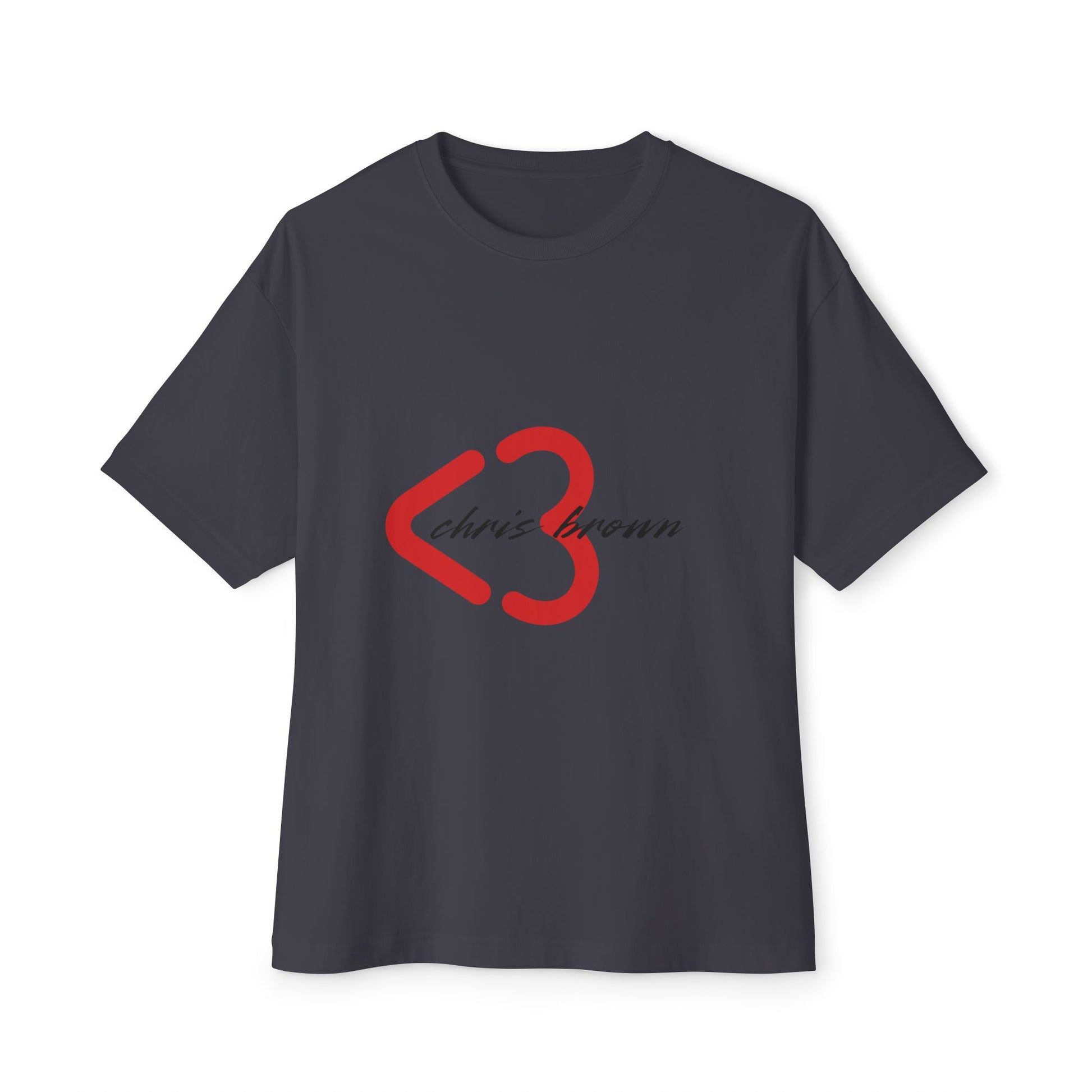 Minimal Heart Symbol Unisex oversized Boxy Tee - snazzymerch