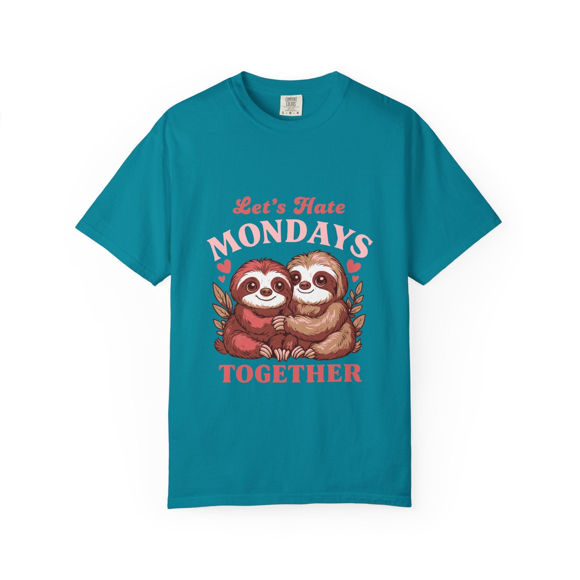 Dyed T-shirt – Snazzy Lets hate Monday Edition Printify