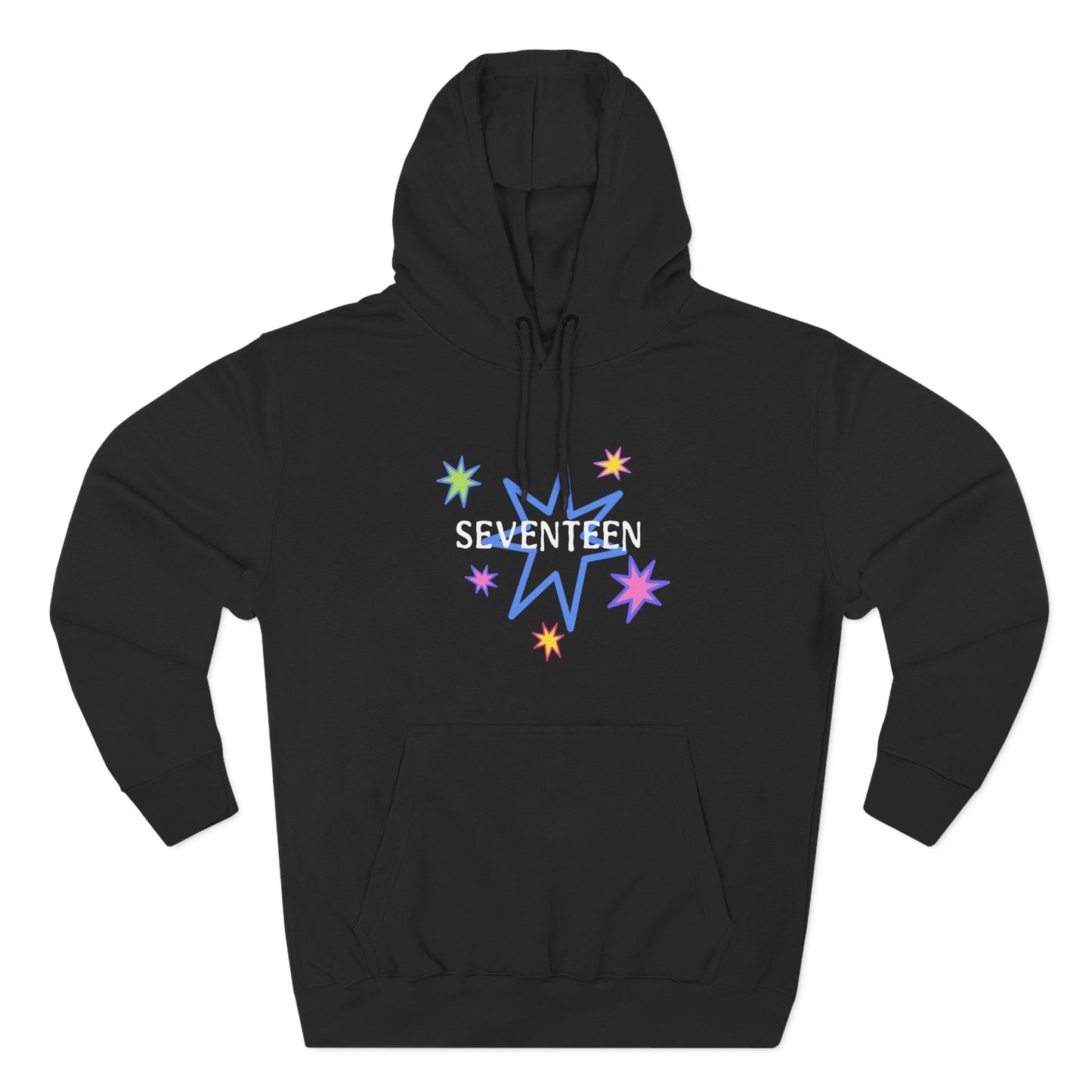 Starlight Seventeen Three-Panel Fleece Hoodie - snazzymerch