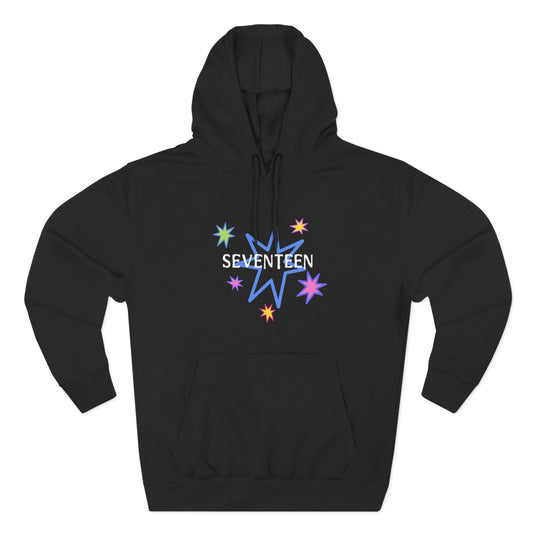 Starlight Seventeen Three-Panel Fleece Hoodie - snazzymerch