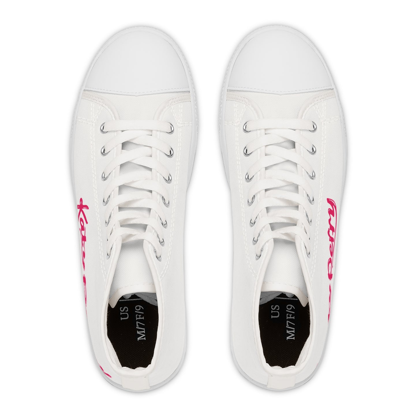 Katy Perry Pop Signature – Women's High Top Top Sneakers Printify