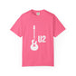 Minimal Guitar Logo Unisex Garment-Dyed T-shirt - snazzymerch