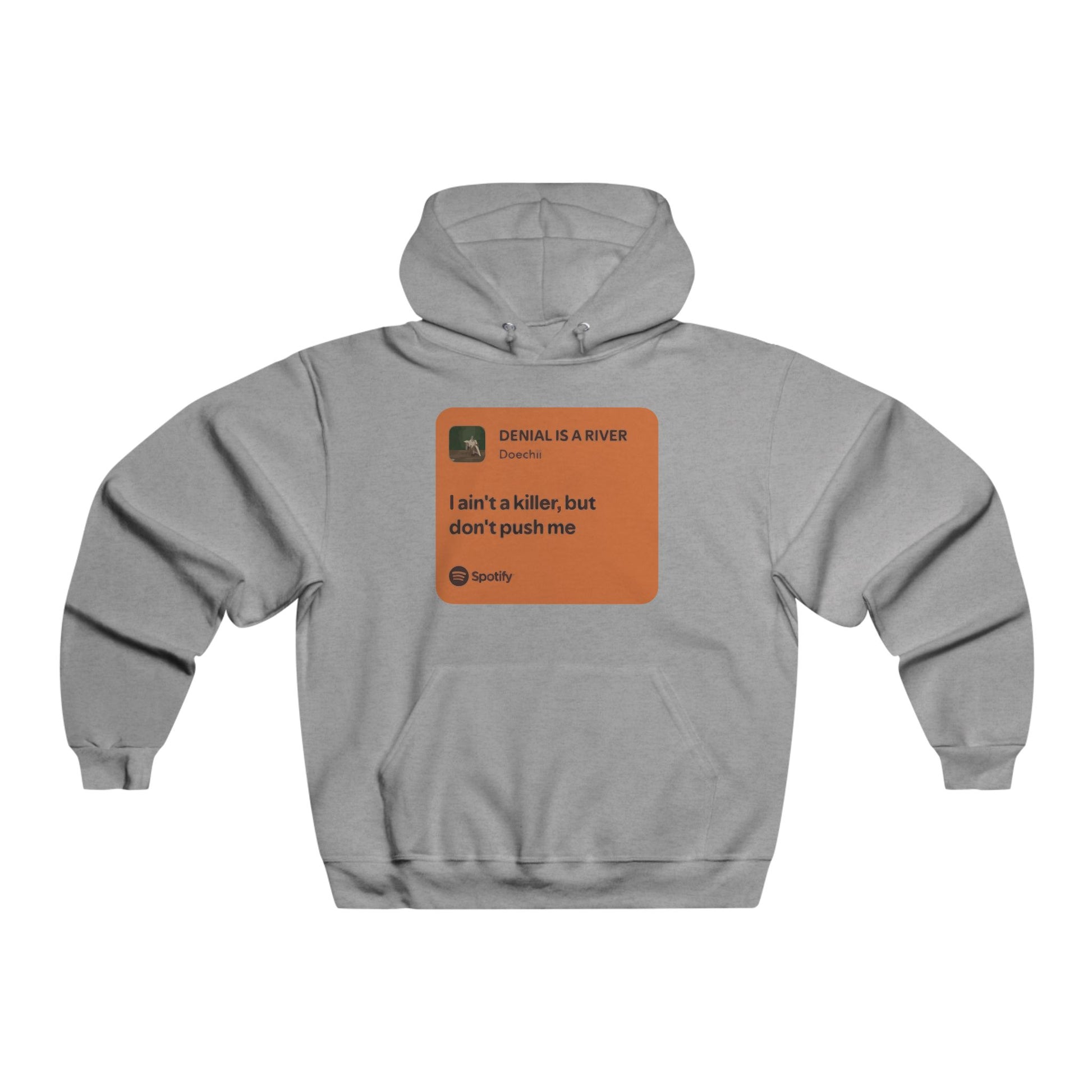 Music Quote Card Men's NUBLEND® Hooded Sweatshirt - snazzymerch