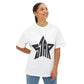 Electric Heartbeat Unisex Oversized Boxy Tee - snazzymerch