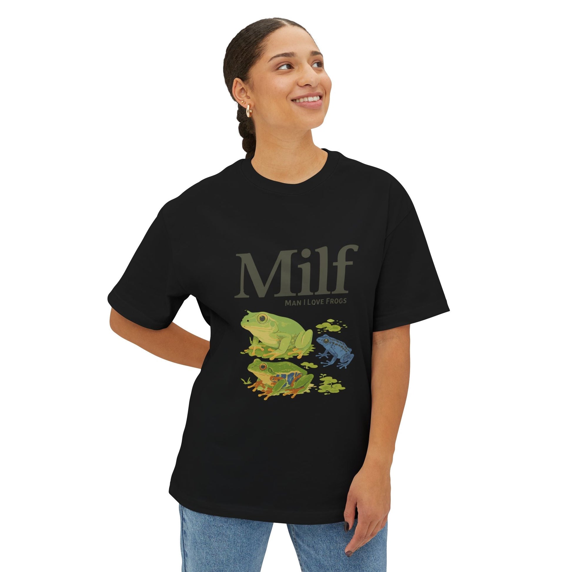 Unisex Oversized Tee – Snazzy Funny Milf Edition Printify