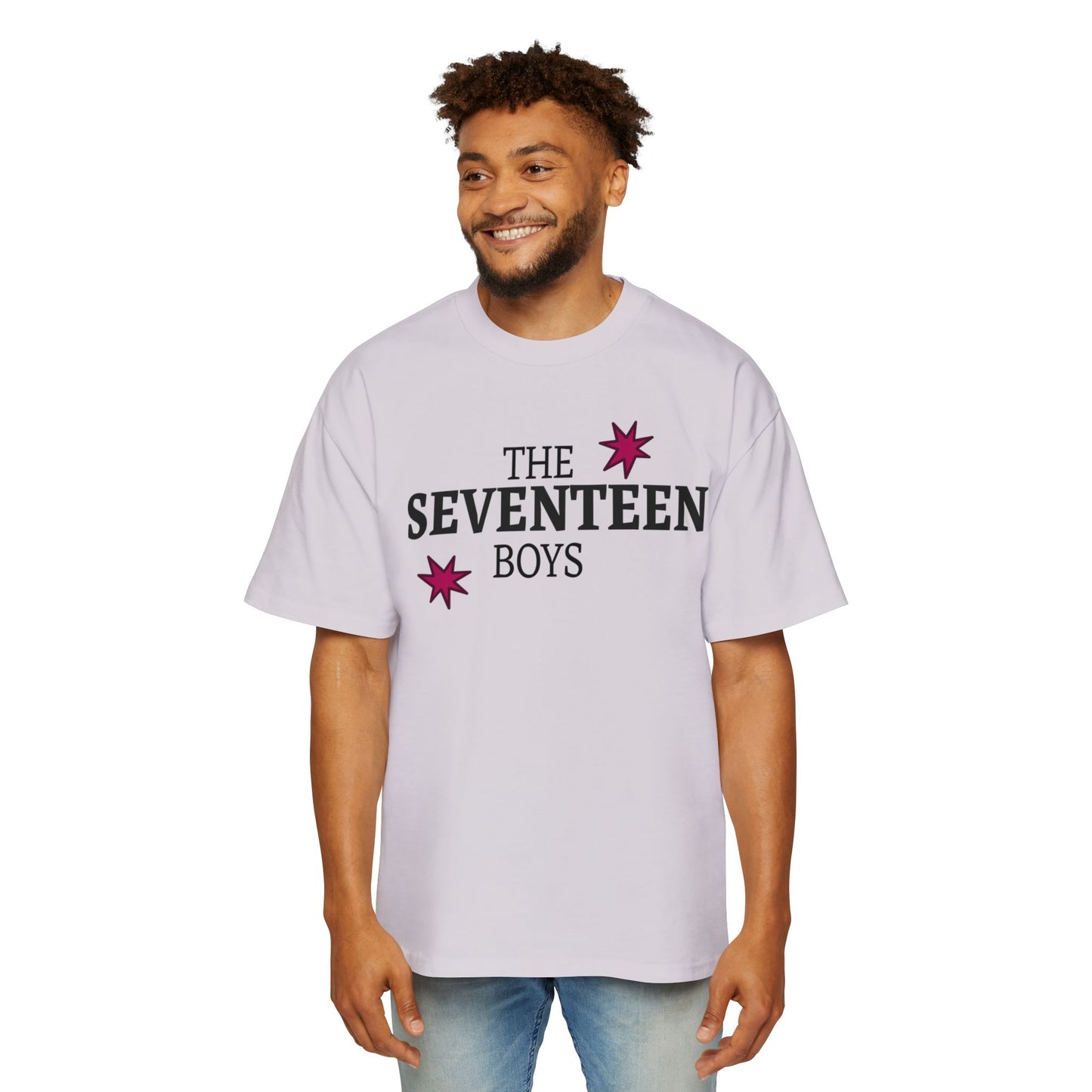 Starburst Seventeen Men's Heavy Oversized Tee - snazzymerch