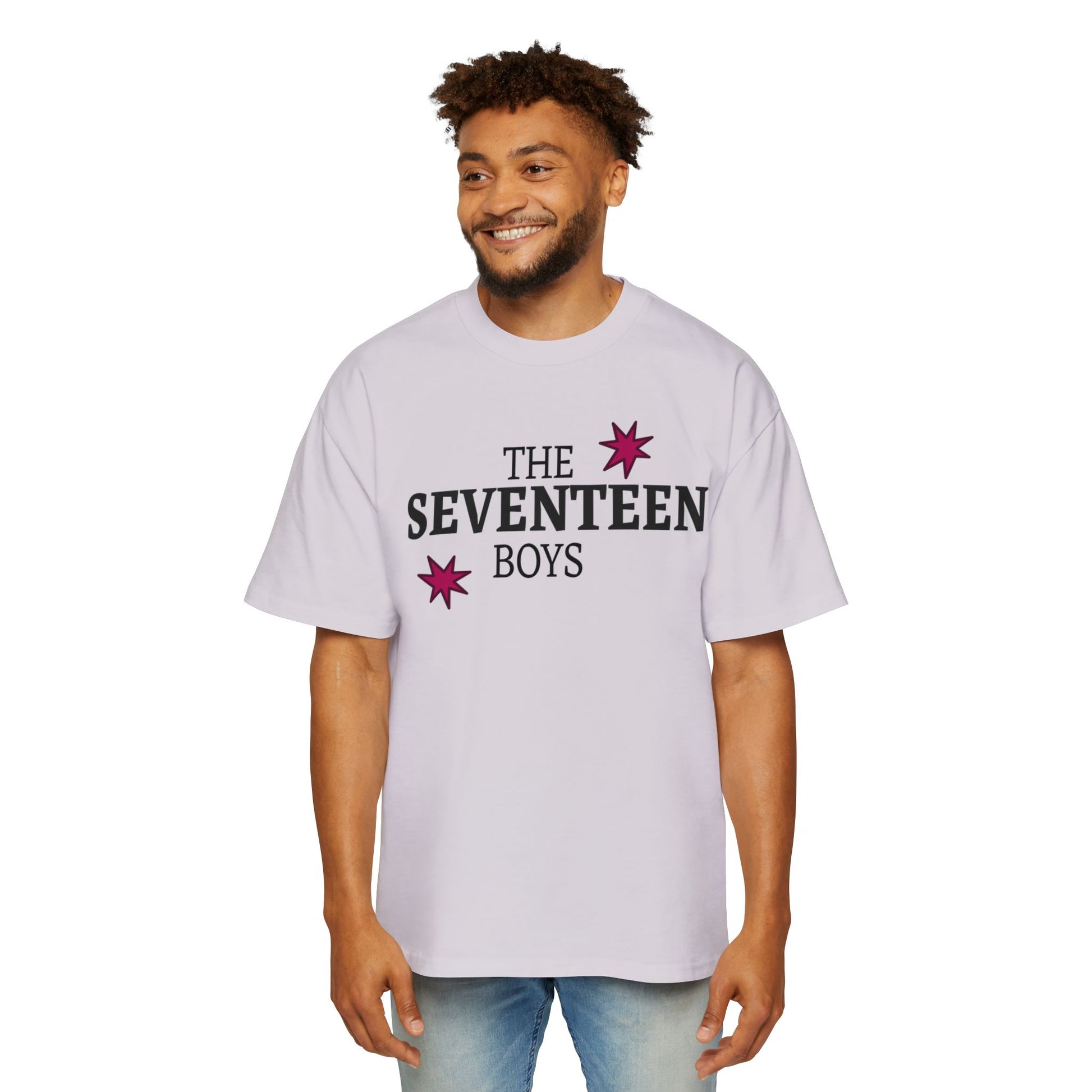 Starburst Seventeen Men's Heavy Oversized Tee - snazzymerch