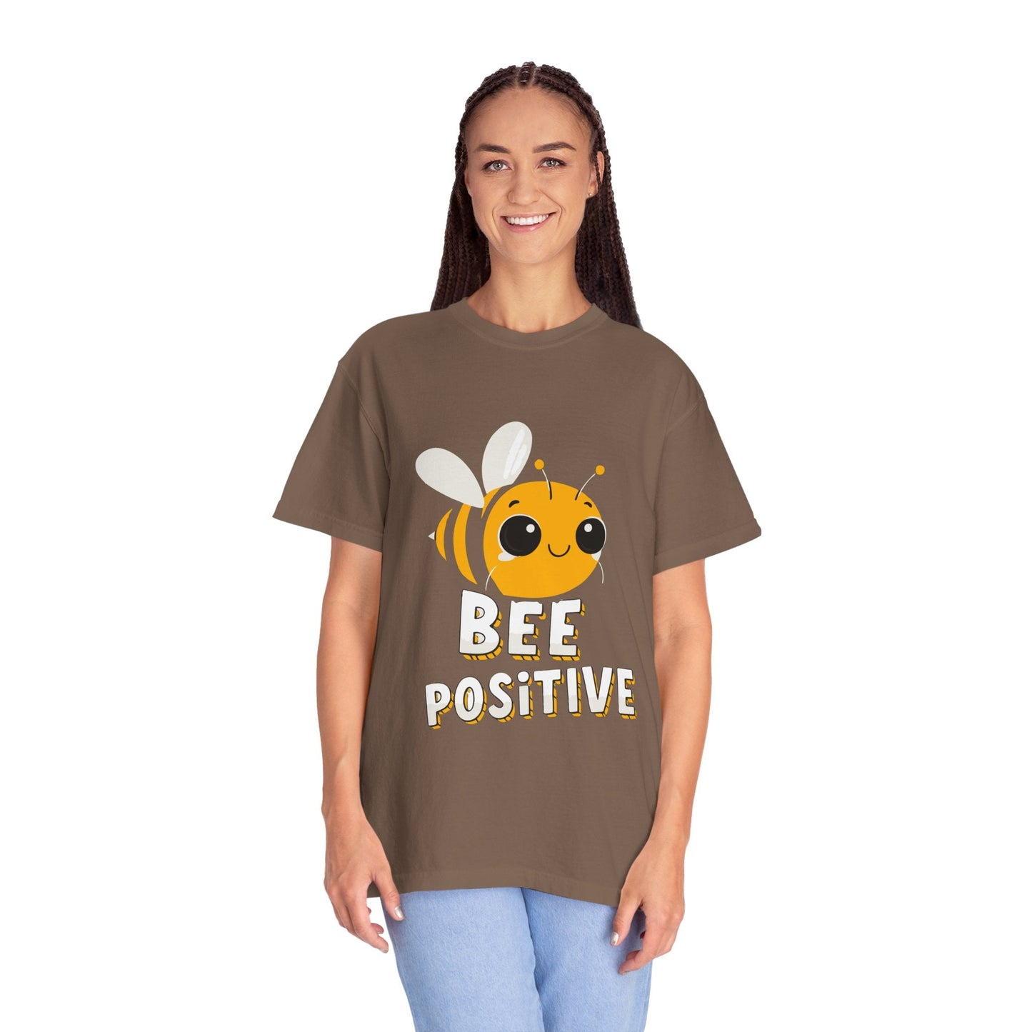 Dyed T-shirt – Snazzy Bee positive Edition Printify