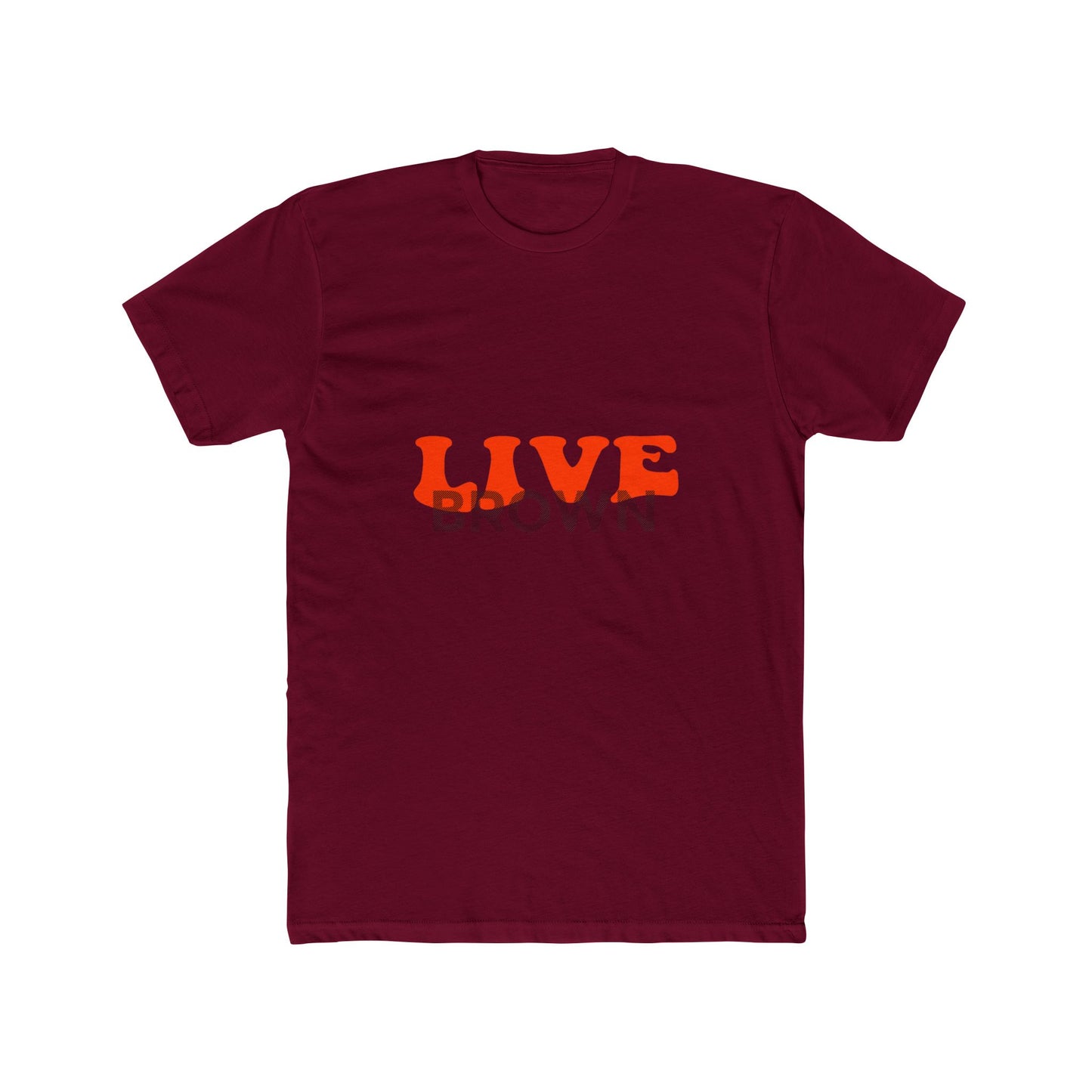 Retro Live Lettering Print Unisex Cotton Tee - snazzymerch