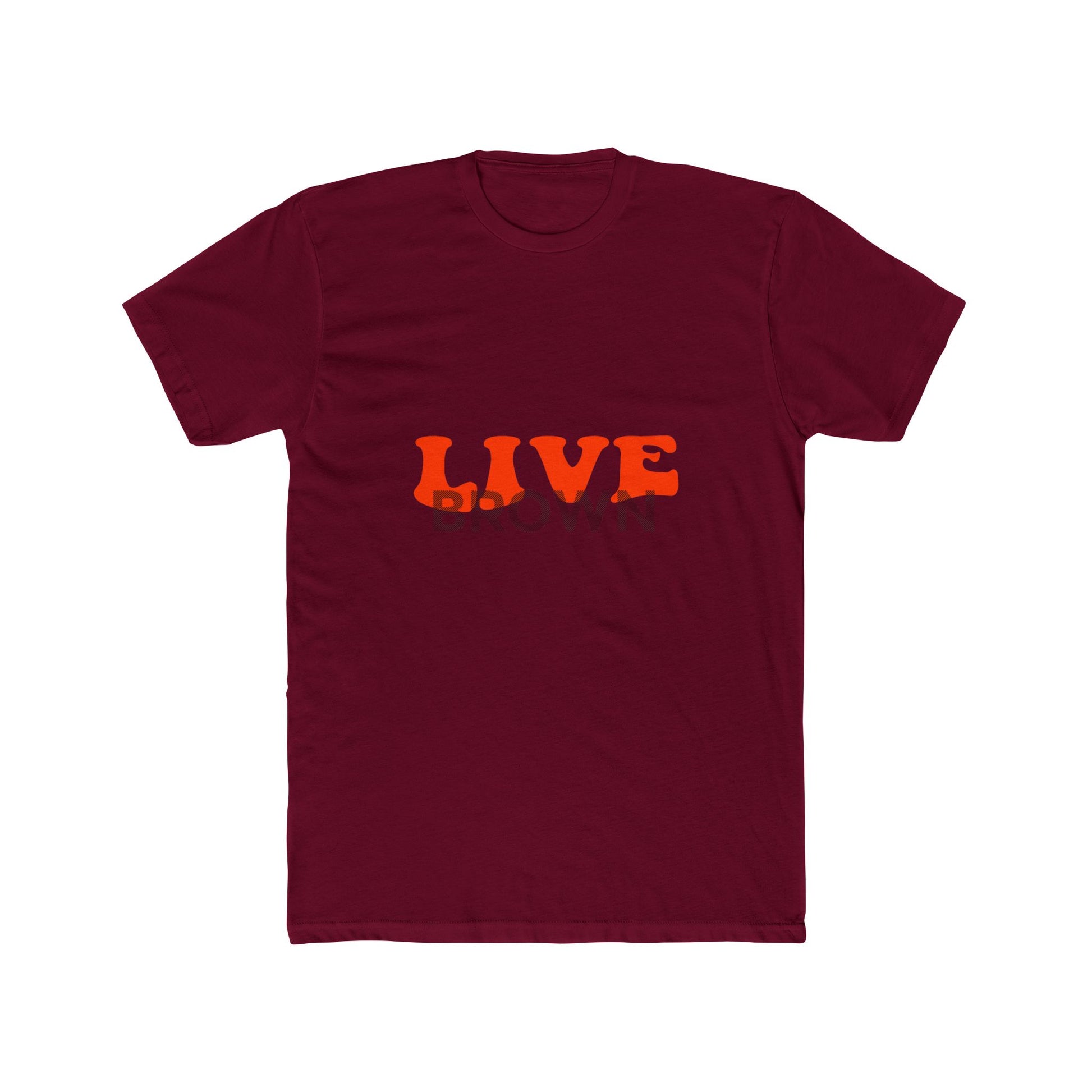 Retro Live Lettering Print Unisex Cotton Tee - snazzymerch