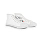 Love Bowl Retro Men's High Top Sneakers - snazzymerch