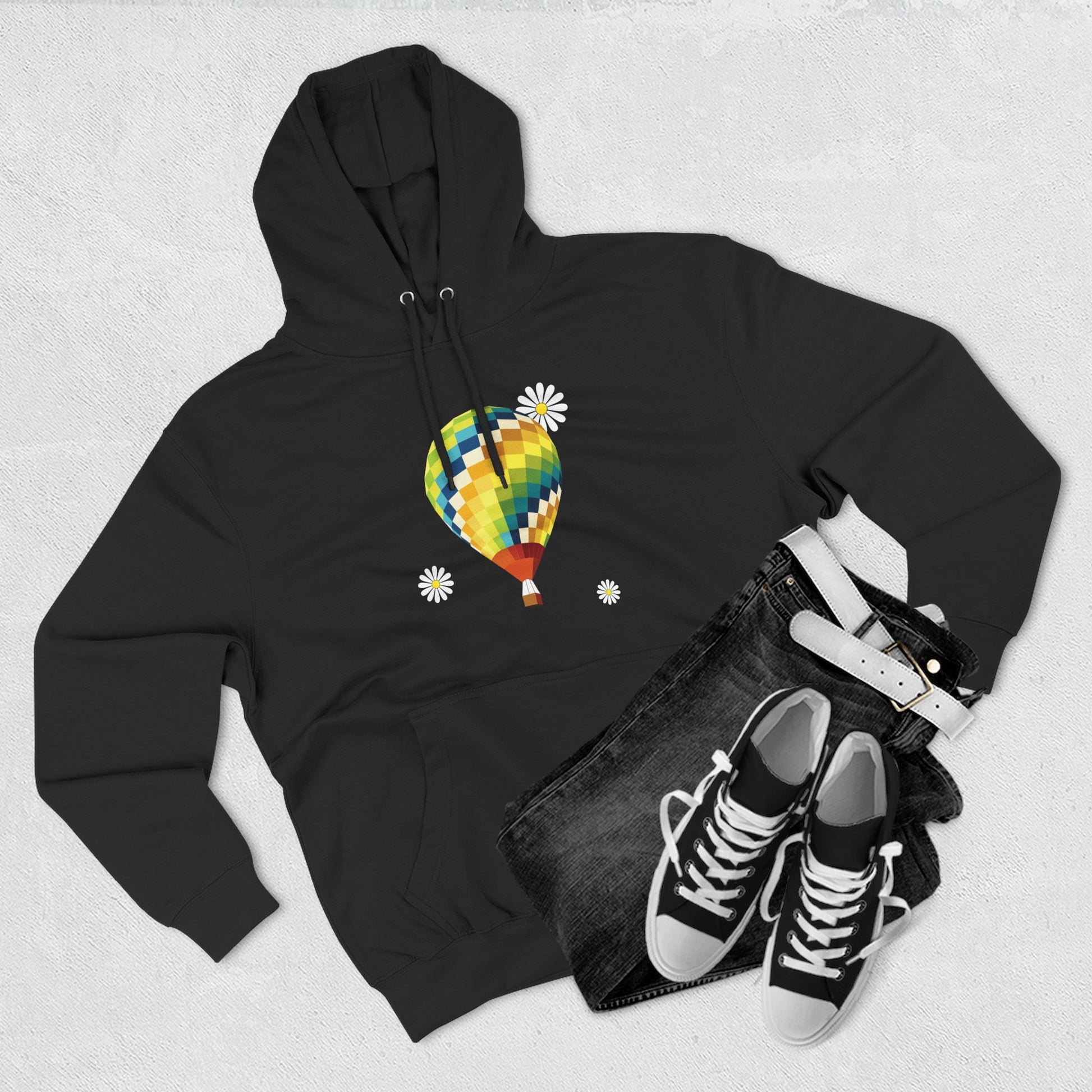 Dream Balloon GraphicThree-Panel Fleece Hoodie - snazzymerch