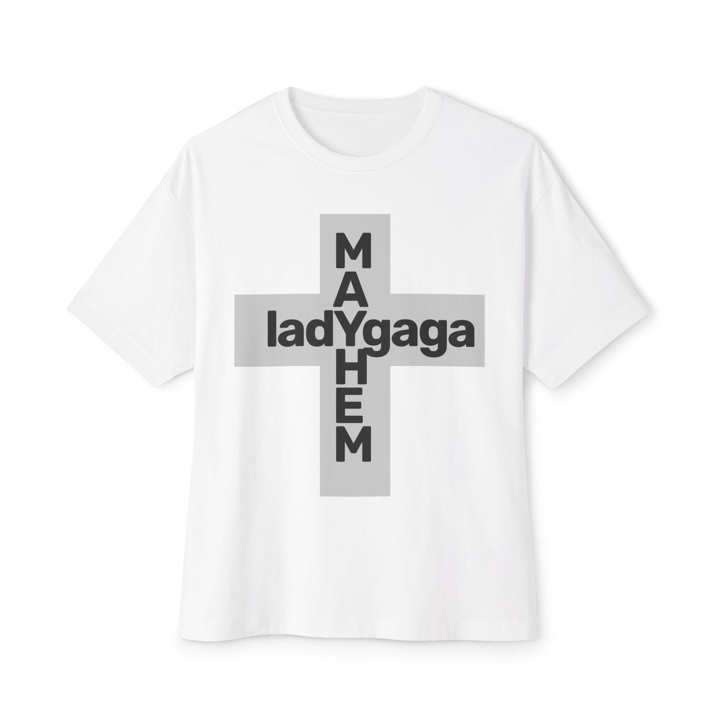 Lady Cross Mayhem-Unisex Oversized Tee Printify
