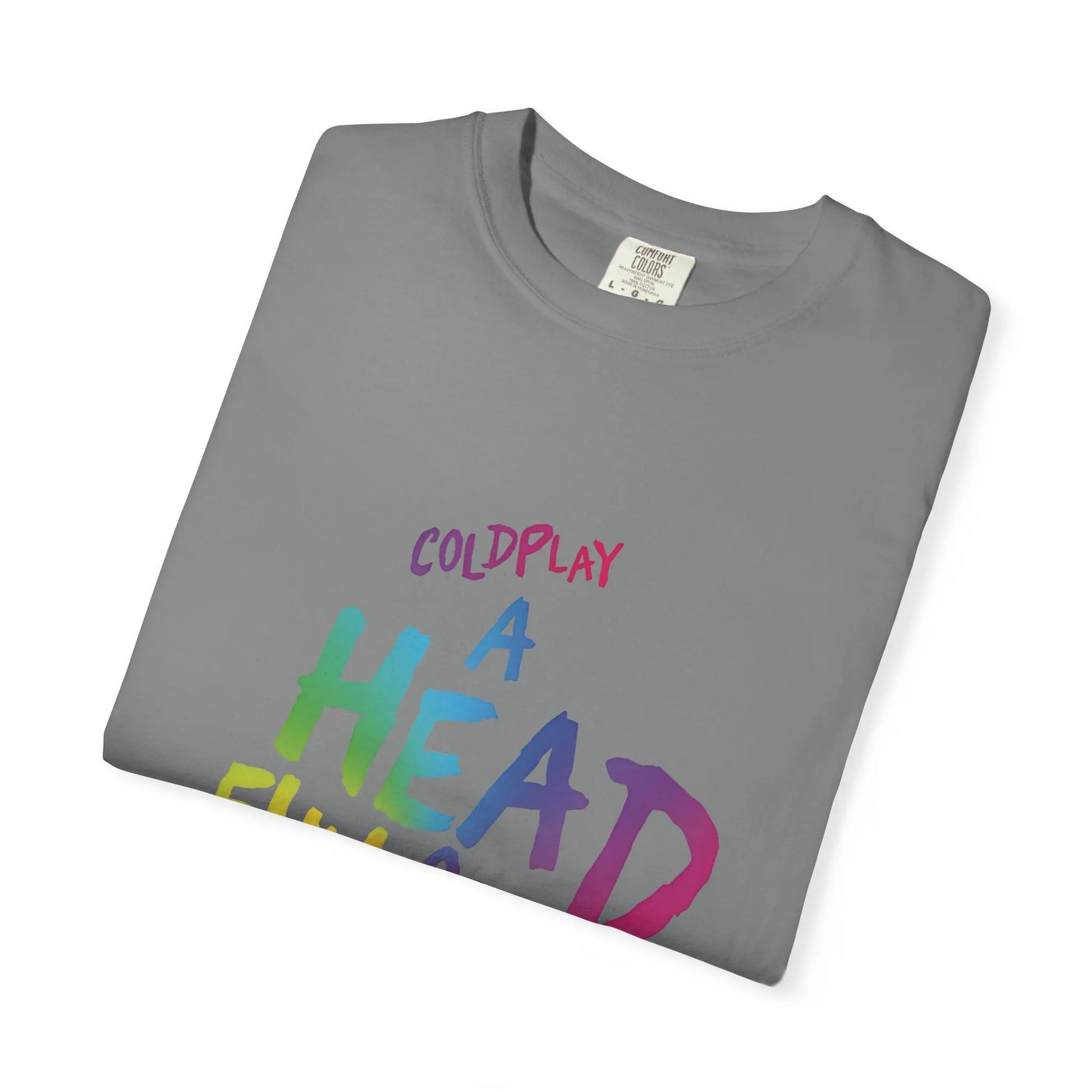 Unisex Garment-Dyed T-Shirt Inspired by Coldplay’s Iconic A Head Full of Dreams Printify