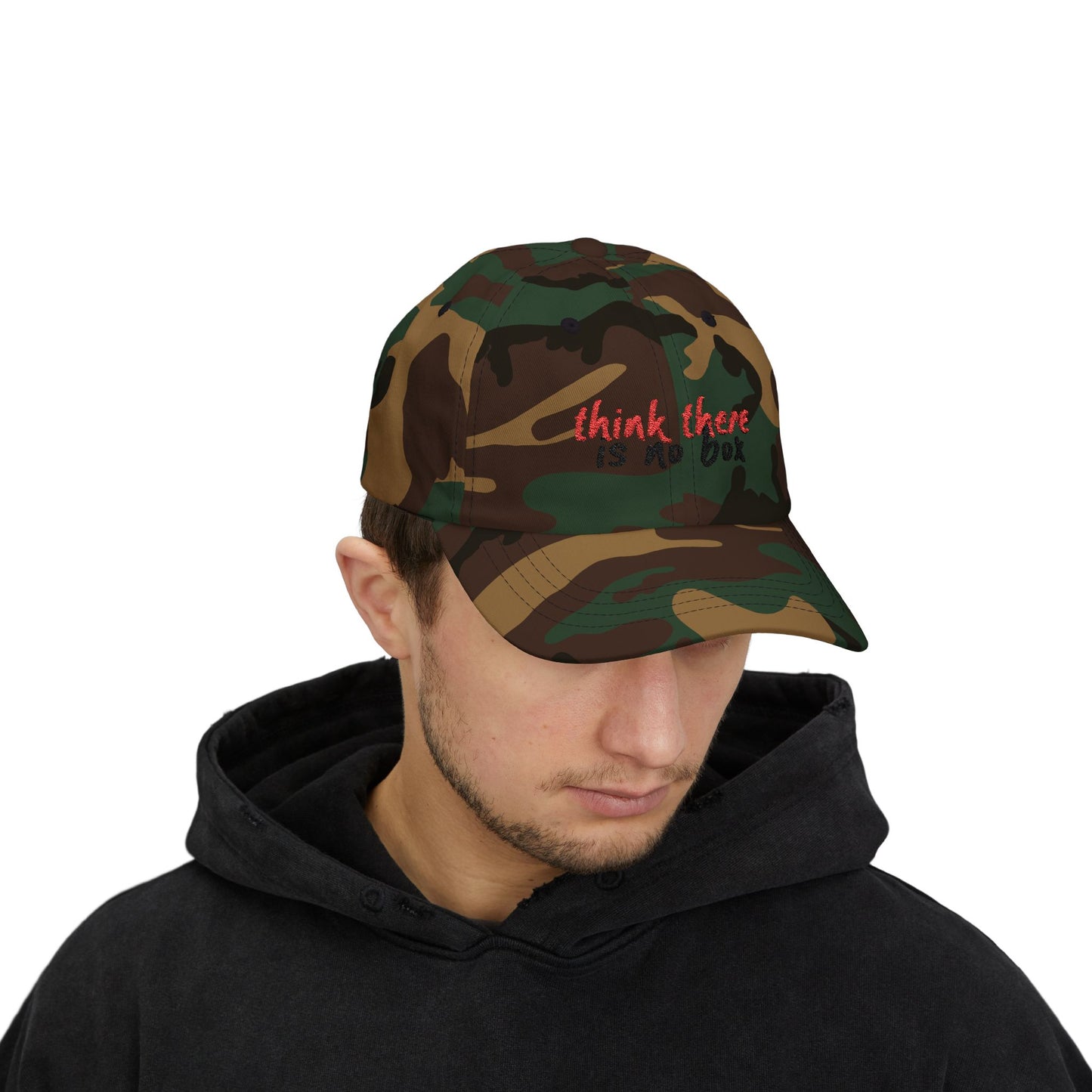 Think There Handwritten Classic Dad Cap - snazzymerch