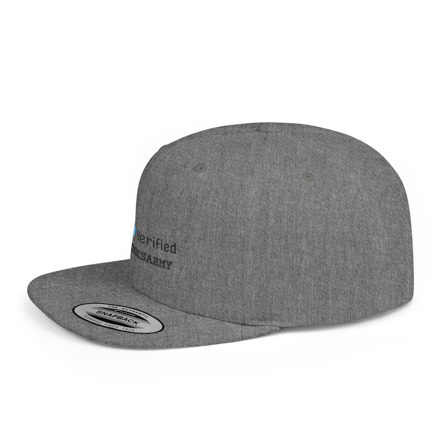Verified Soul Flat Bill Snapback Cap Printify