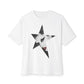 Born This Way Star Face-Unisex Oversized Tee Printify