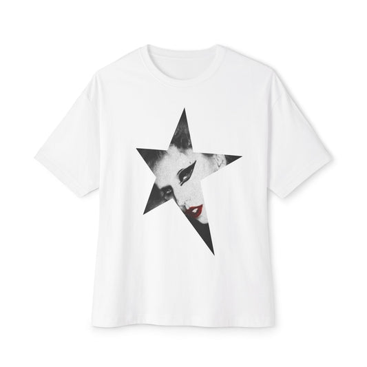 Born This Way Star Face-Unisex Oversized Tee Printify