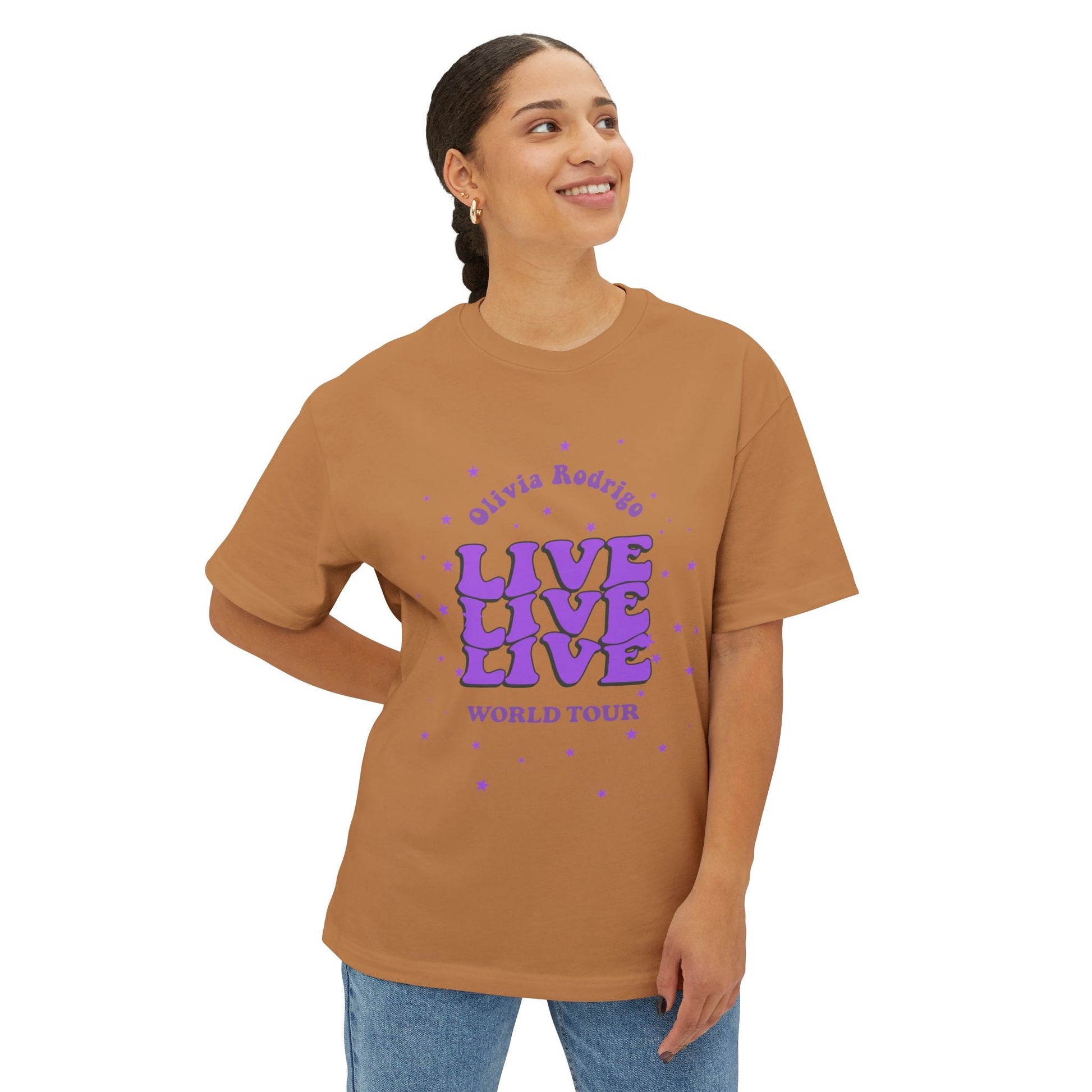Olivia Rodrigo Live World Tour-Oversized Tee Printify