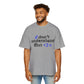 I <3 U Blue Type Men's Heavy Oversized Tee - snazzymerch
